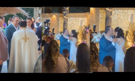 Παντρεύτηκαν Στέλιος Διονυσίου και Αγνή Καλουμένου! Η δεξίωση και ο χορός με τραγούδι του Στράτου