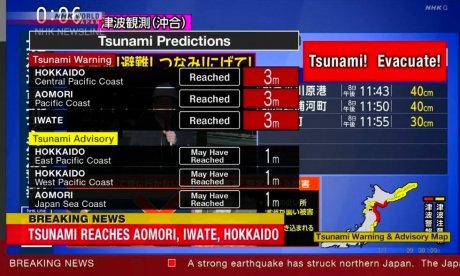 Ιαπωνία: Τσουνάμι «χτύπησε» το Αομόρι και το Χοκαίντο μετά τον σεισμό 7,6 Ρίχτερ
