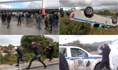 Αγροτικές κινητοποιήσεις: Ταυτοποιήθηκαν όσοι εισέβαλαν στο αεροδρόμιο Ηρακλείου