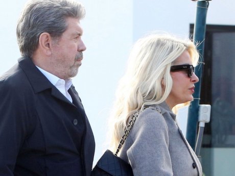 Μενεγάκη - Λάτσιος στην κηδεία του Γιώργου Παπαδάκη: Όσα έλεγε ο παρουσιαστής για την Ελένη