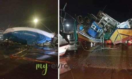 Αλεξανδρούπολη: Καταστροφές από τον «τυφώνα» με ανέμους 150 χιλιομέτρων - Βίντεο, φωτογραφίες