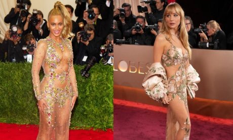 Η Jennifer Lawrence με διάφανη «Givenchy» τουαλέτα, 11 χρόνια μετά τη θρυλική εμφάνιση της Beyoncé