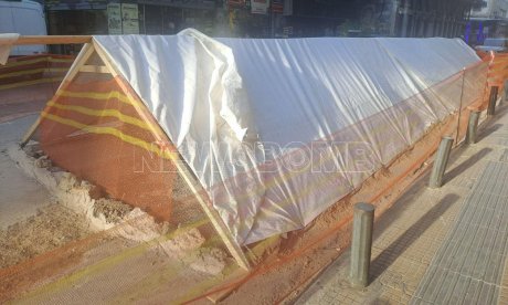 Αρχαίο ψηφιδωτό αποκαλύφθηκε τυχαία στην οδό Ευριπίδου στο κέντρο της Αθήνας