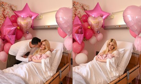 Καινούργιου-Κουτσουμπής: Οι πρώτες φωτογραφίες με την κόρη τους στο μαιευτήριο & το εξιτήριο!