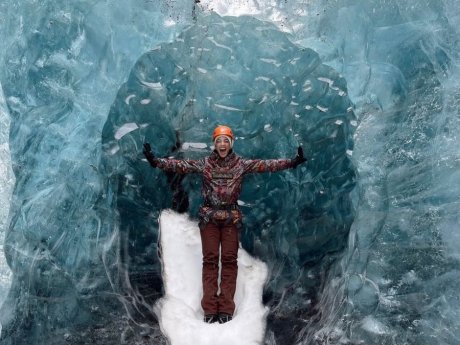 «Αλλαγή επαγγέλματος τώρα», λένε στην Ευγενία Σαμαρά βλέποντας τις φωτογραφίες της από την Ισλανδία