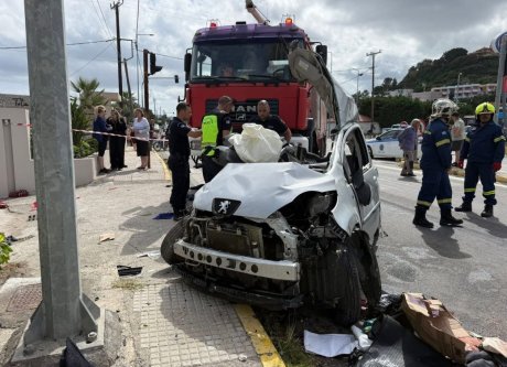 Ρόδος: Βίντεο από το τροχαίο δυστύχημα με τις δύο νεκρές γυναίκες στα Αφάντου