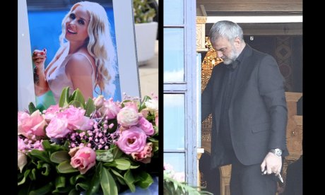 Σε βαρύ κλίμα το τελευταίο αντίο στη Γωγώ Μαστροκώστα - Συντετριμμένος ο Δέλλας στην εκκλησία