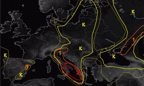 Estofex: Προειδοποίηση για ισχυρές καταιγίδες στην Ελλάδα – Ποιες περιοχές μπαίνουν στο επίκεντρο