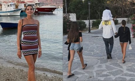 Τσιμτσιλή: Βόλτες το ηλιοβασίλεμα με τον Θέμη Σοφό και τα παιδιά τους στην Πάρο - Απίθανες φωτό