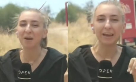 «Εκτός τόπου και χρόνου»! Οργή με ρεπόρτερ του Open: Το γέλιο σε ζωντανή μετάδοση από τις φωτιές