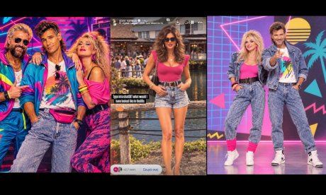 Οι επώνυμοι έγιναν stars του 80s χάρη στο ChatGPT! Οversized outfits και unmistakable αισθητική