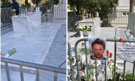 Μαζωνάκης: Άδειασε από λουλούδια και δώρα το μνήμα - Το βίντεο που προκάλεσε αντιδράσεις